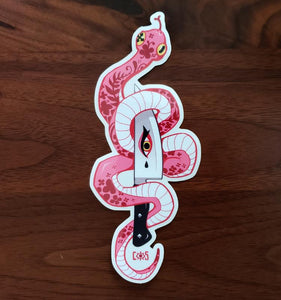 Vinyl Sticker: Snake Familiar